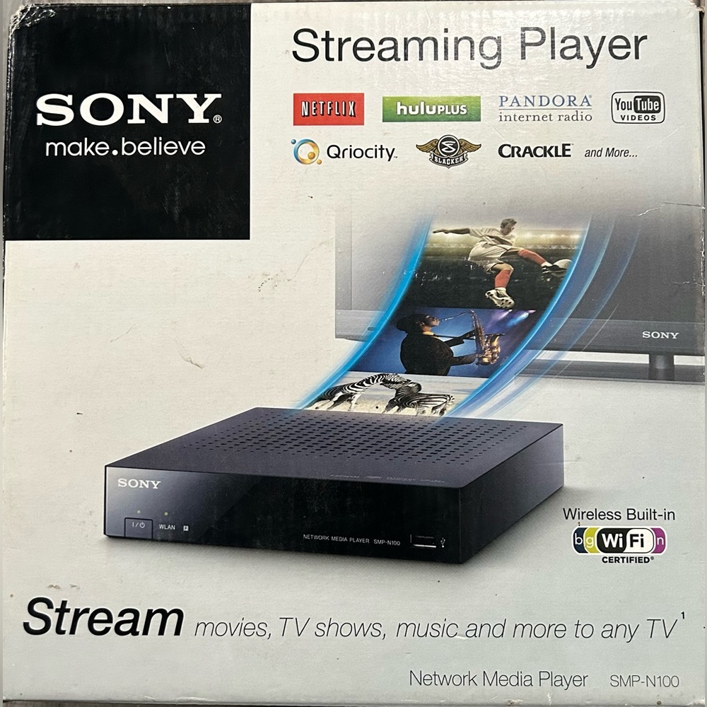 Sony SMP-N100 Streaming Media Player with Remote.